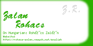 zalan rohacs business card